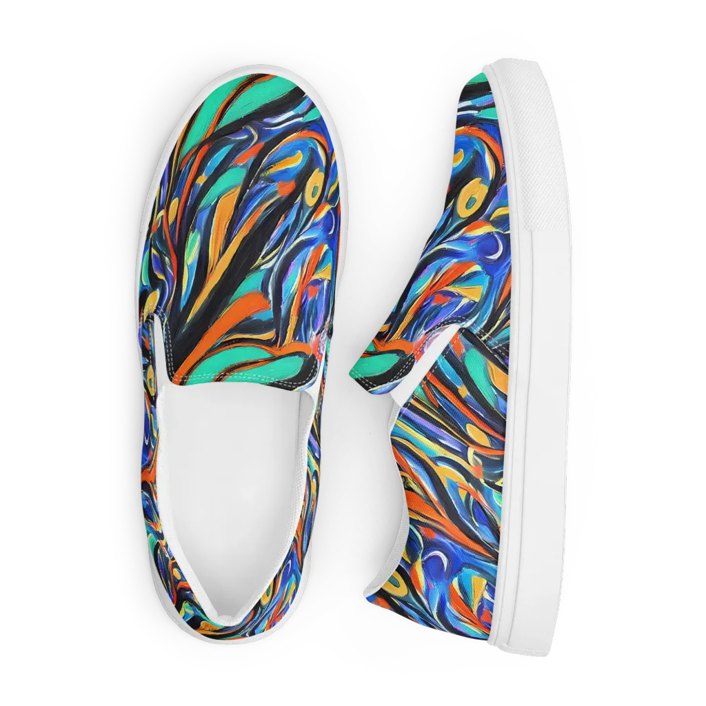 Carr's Whirl on Men's Slip-On Canvas Shoes — Front