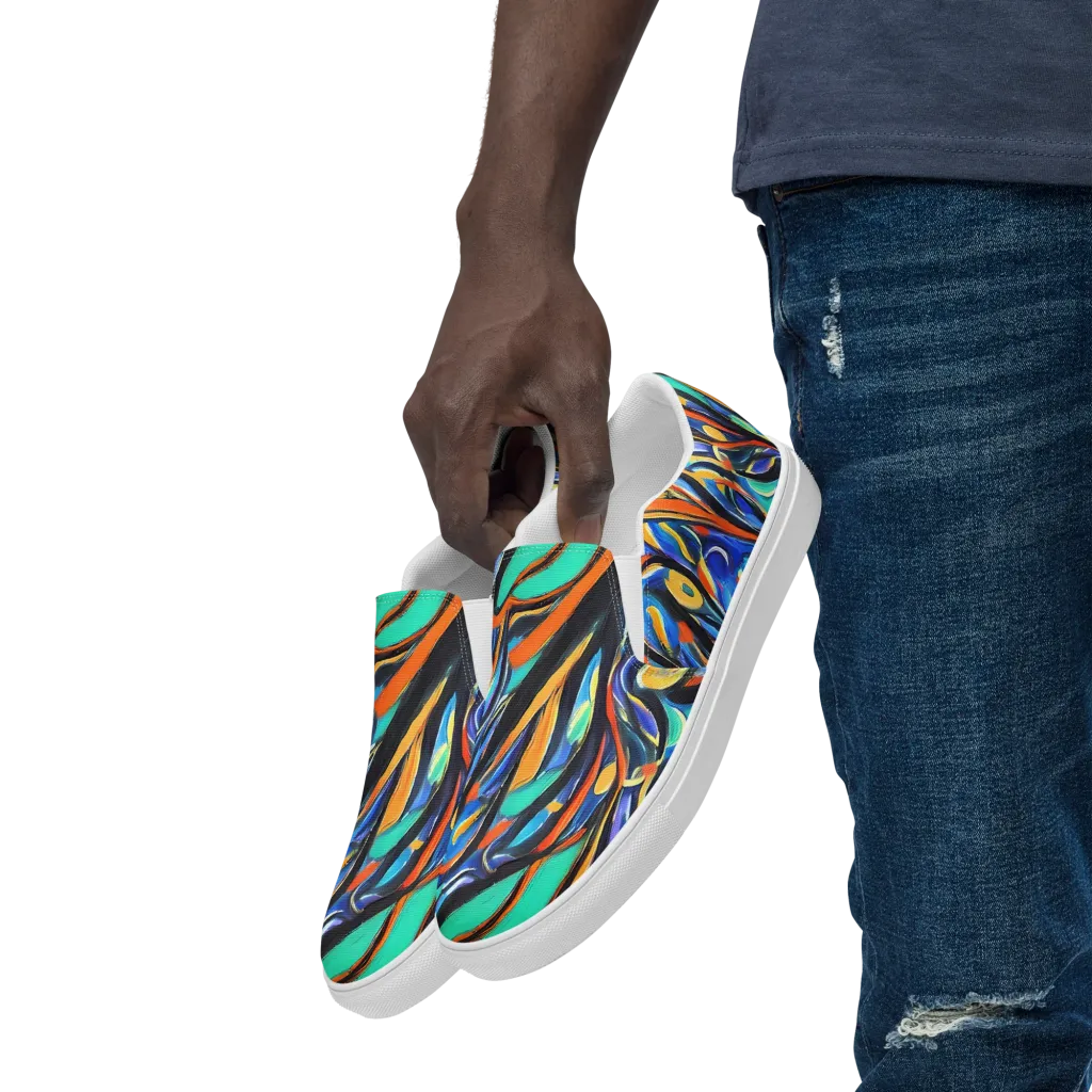 Carr's Whirl on Men's Slip-On Canvas Shoes — Left Front