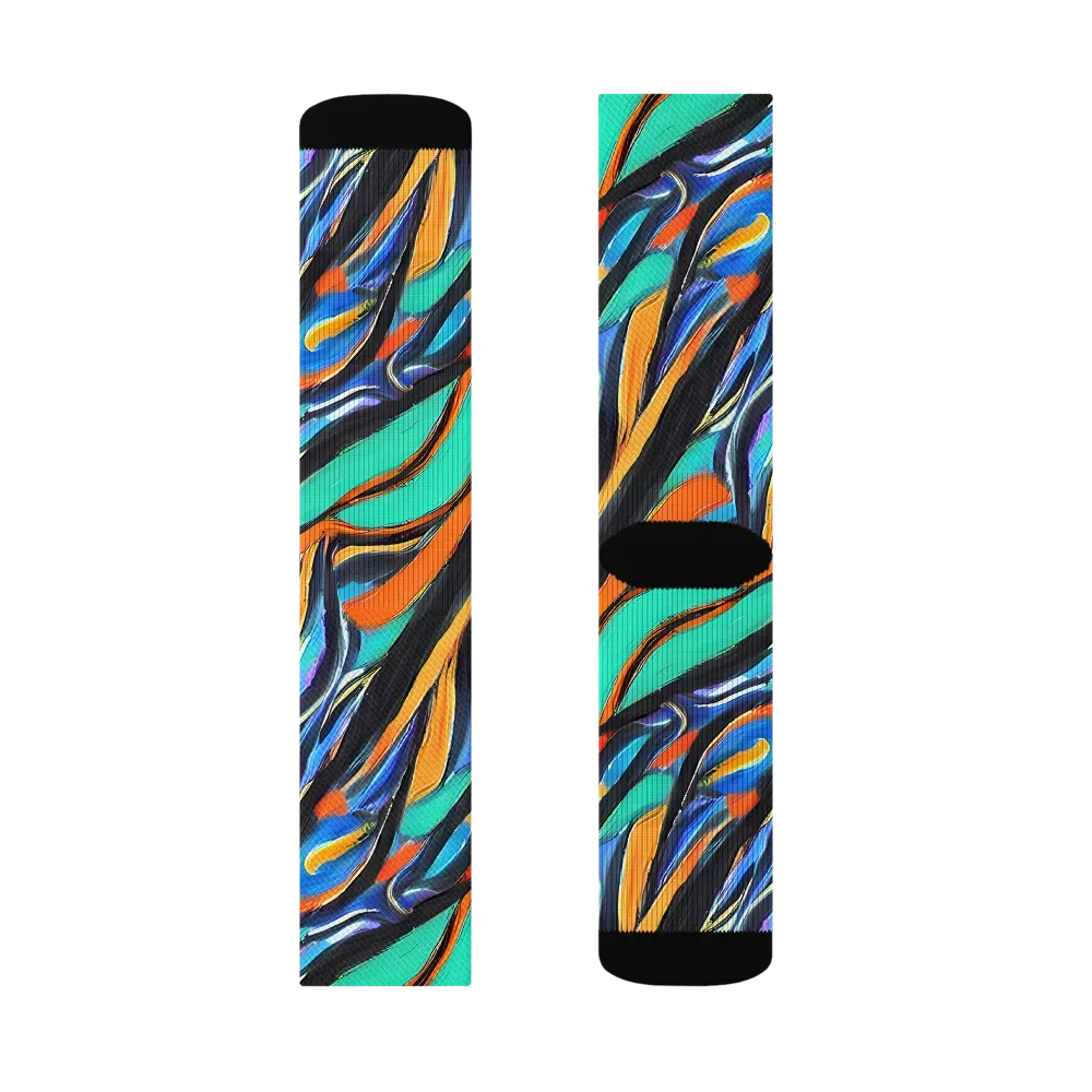 Carr's Whirl on Socks — Right Sock