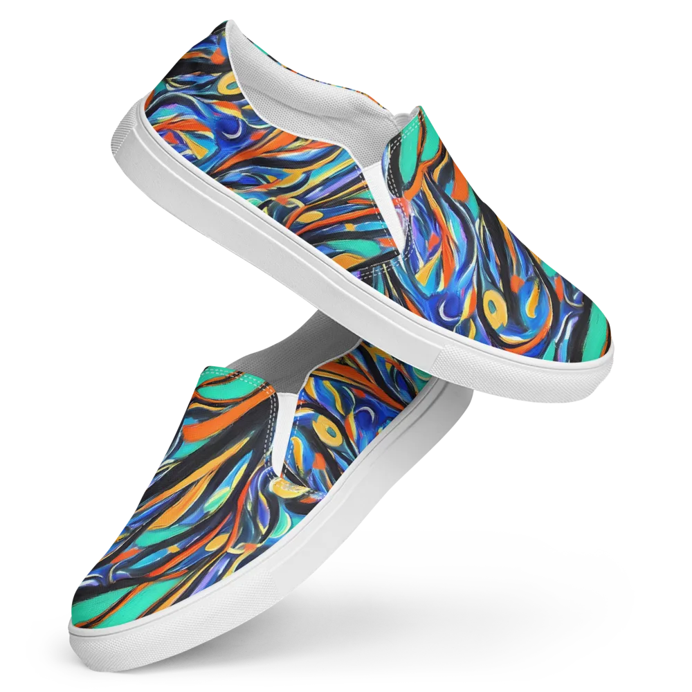 Carr's Whirl on Women's Slip-On Canvas Shoes — Front