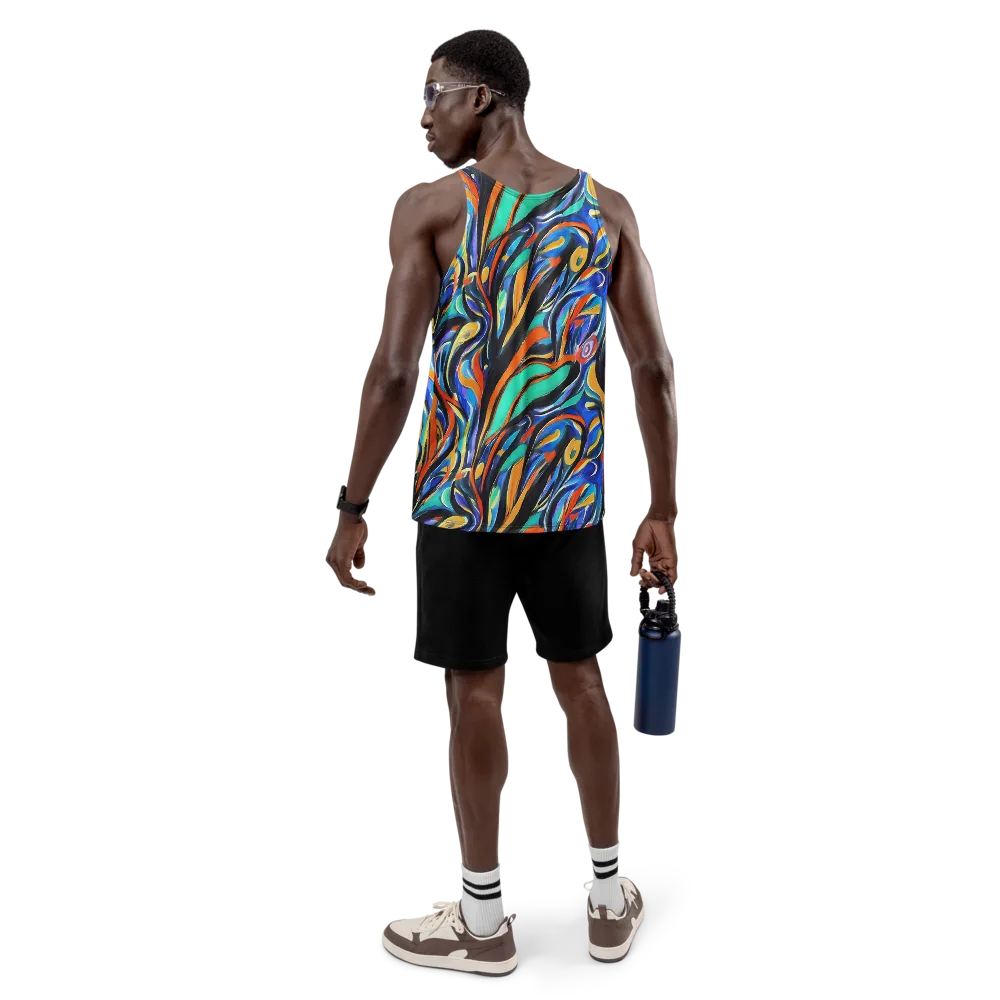 Carr's Whirl on Men's Tank Top — Back