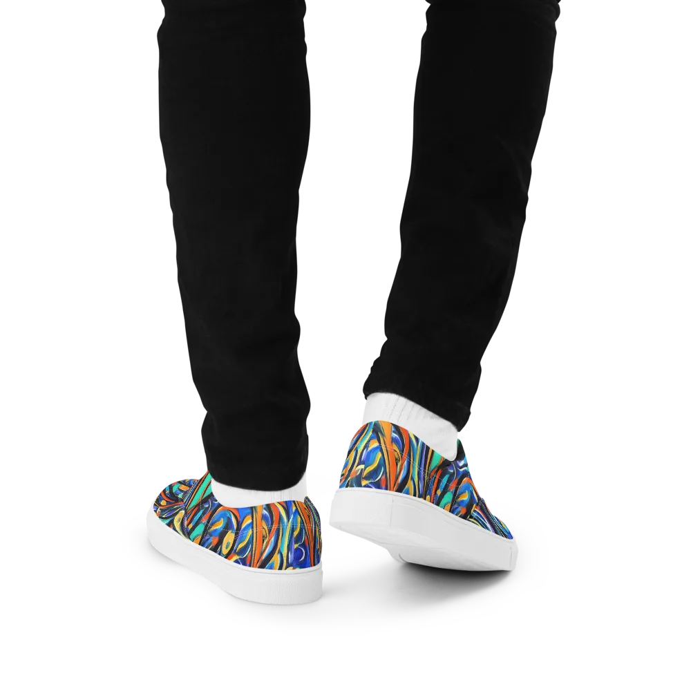 Carr's Whirl on Men's Lace-Up Canvas Shoes — Back