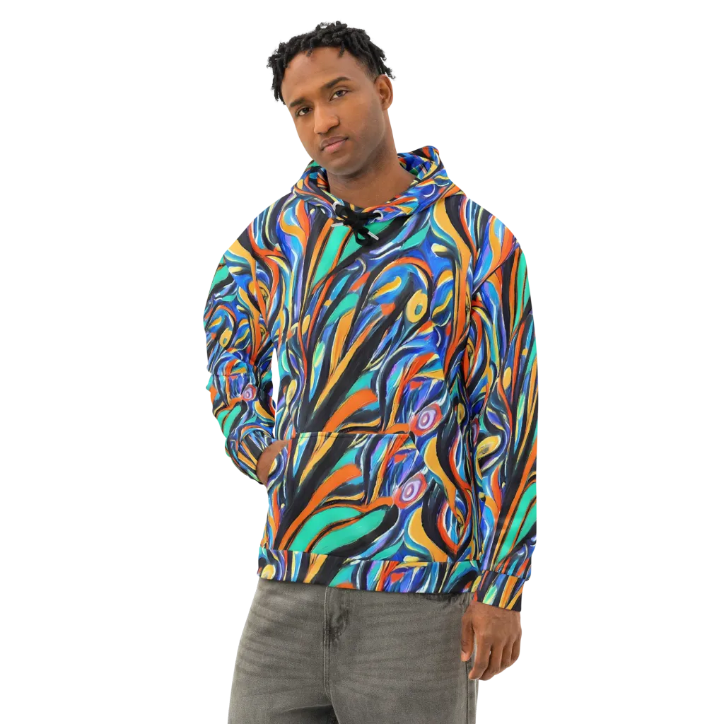 Carr's Whirl on Cotton Hoodie — Left Front