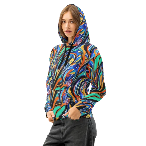 Carr's Whirl on a Cotton Hoodie