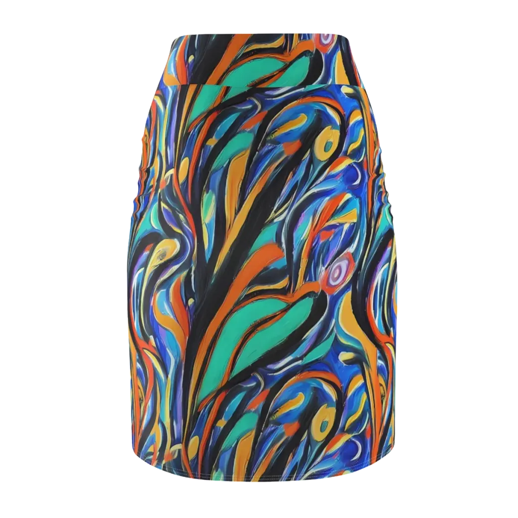 Carr's Whirl on Pencil Skirt — Back