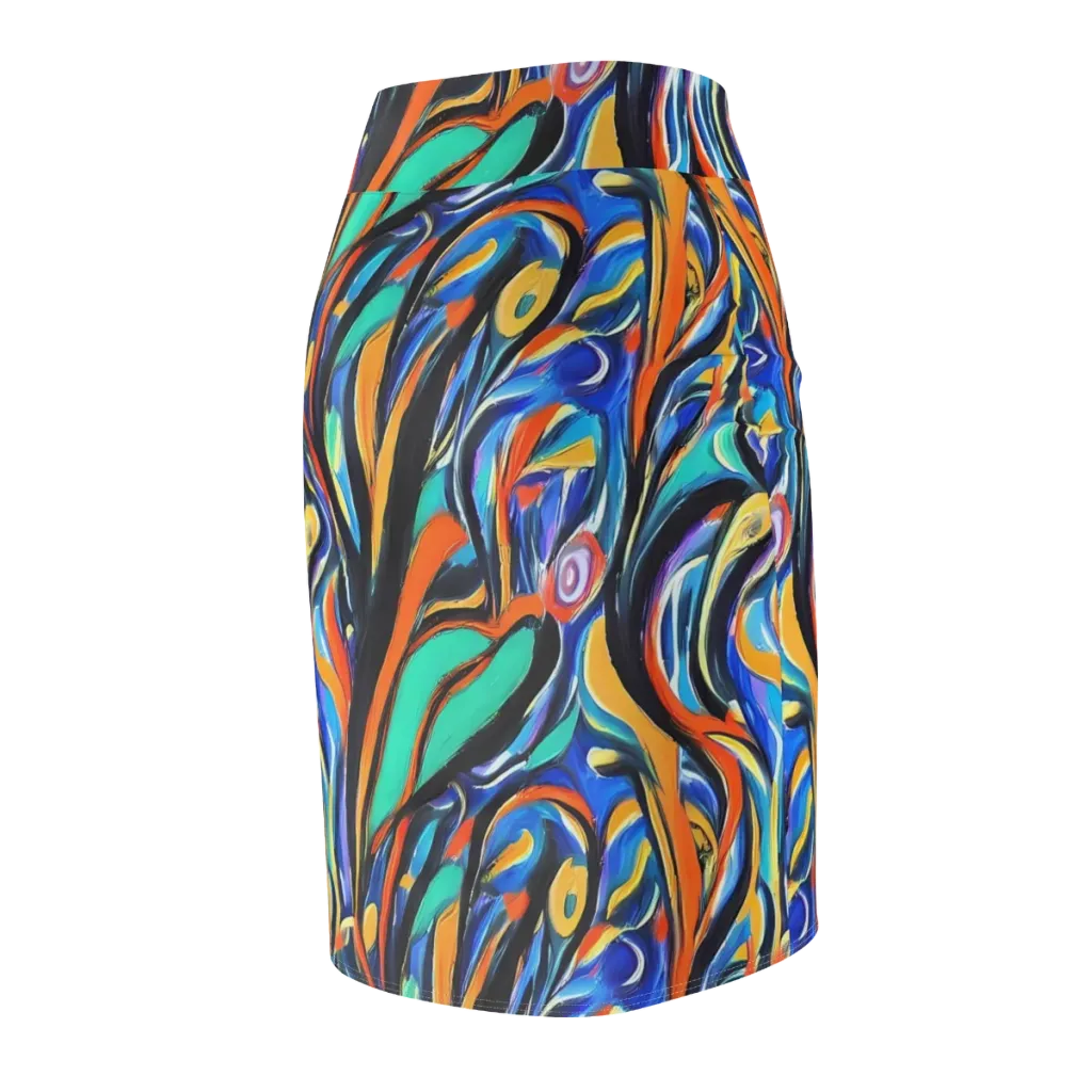 Carr's Whirl on Pencil Skirt — Back Side