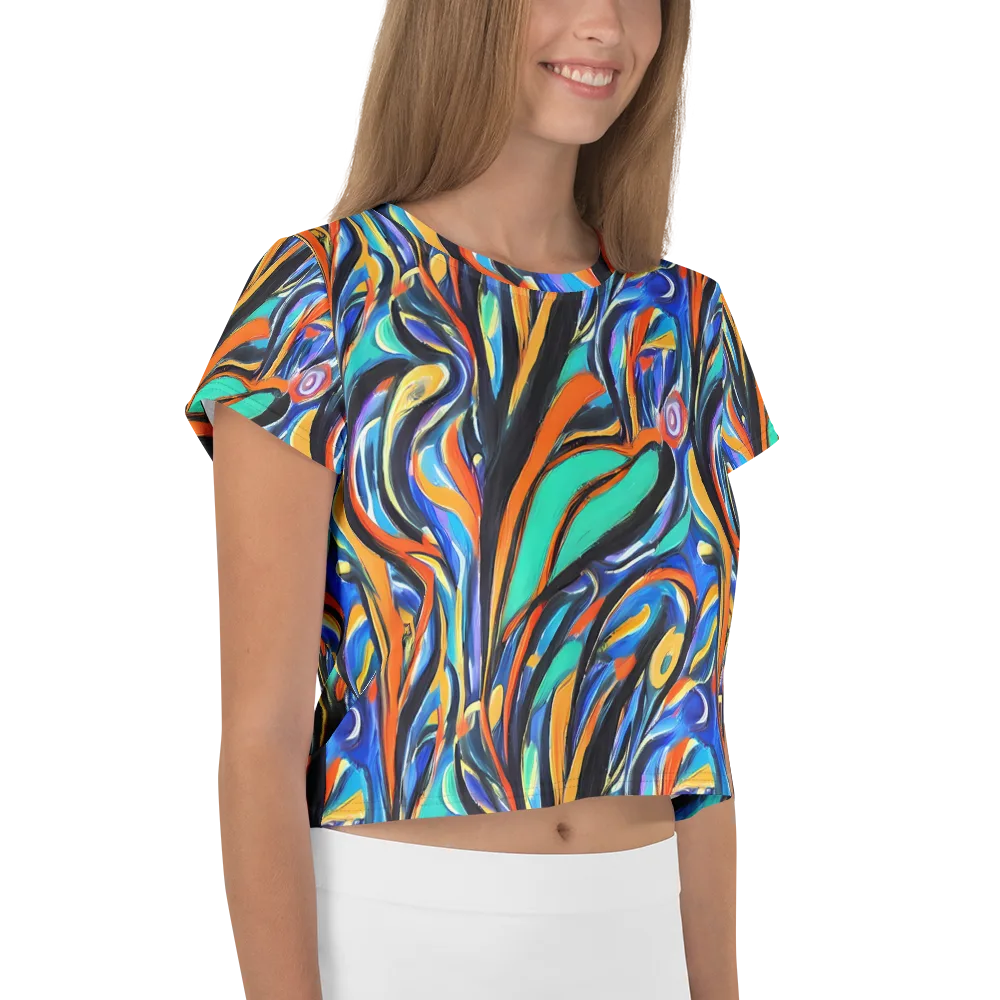 Carr's Whirl on Crop Tee — Right