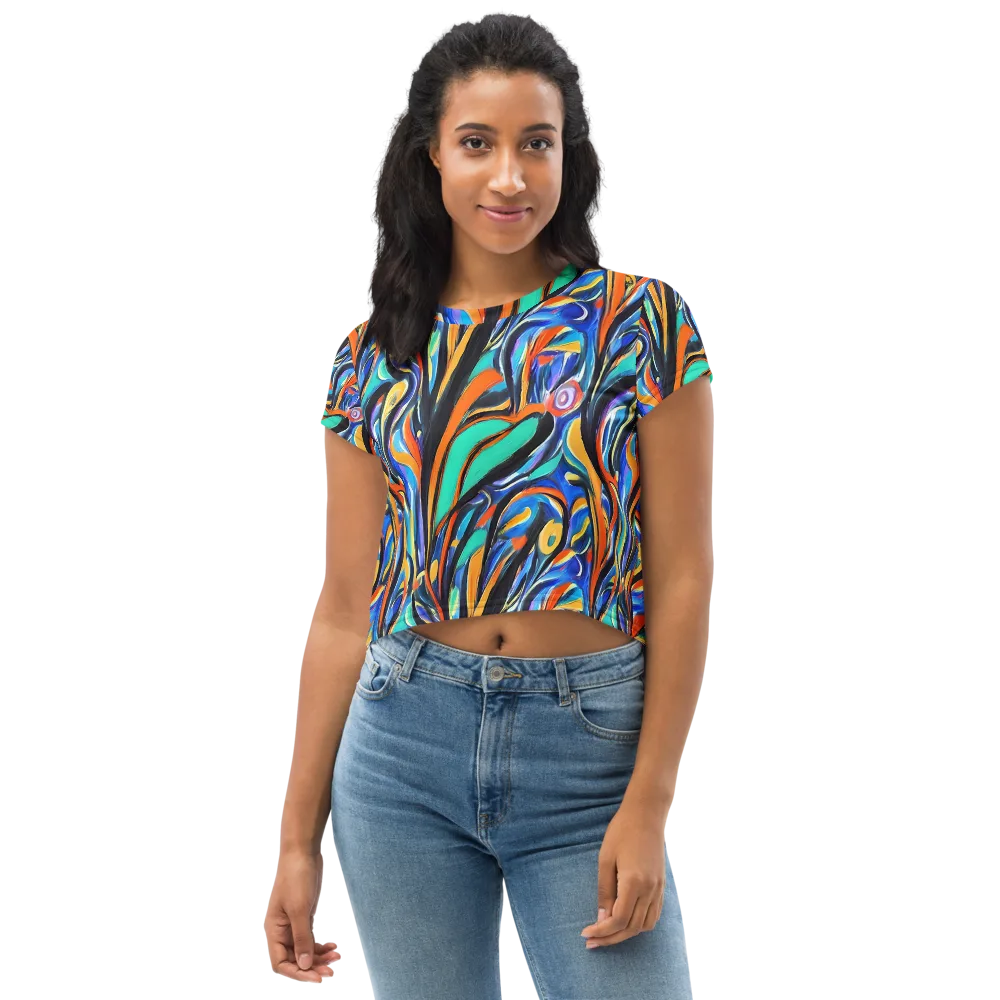 Carr's Whirl on Crop Tee — Front