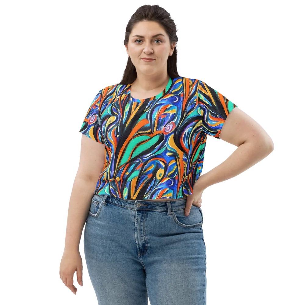 Carr's Whirl on Crop Tee — Front