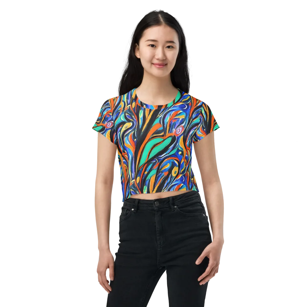 Carr's Whirl on Crop Tee — Front