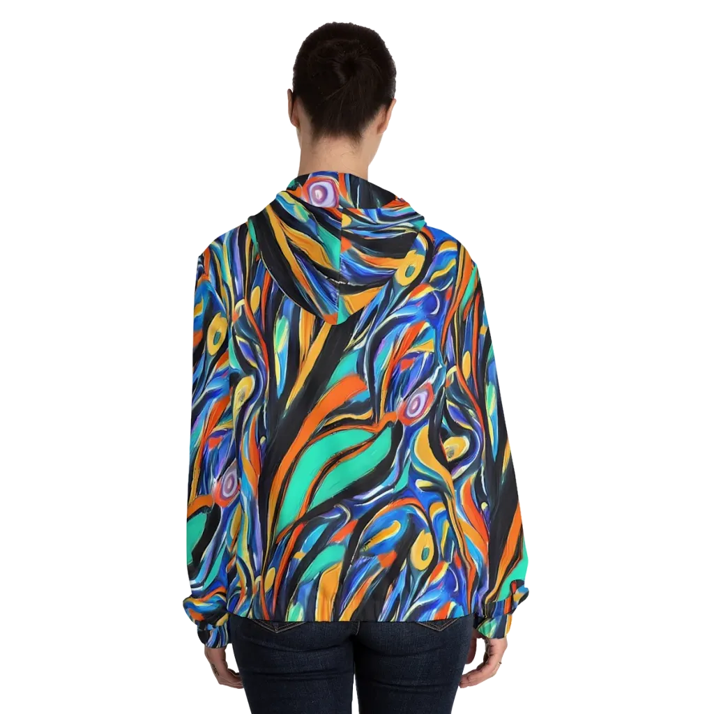 Carr's Whirl on Women's Full-Zip Hoodie — Back On Person