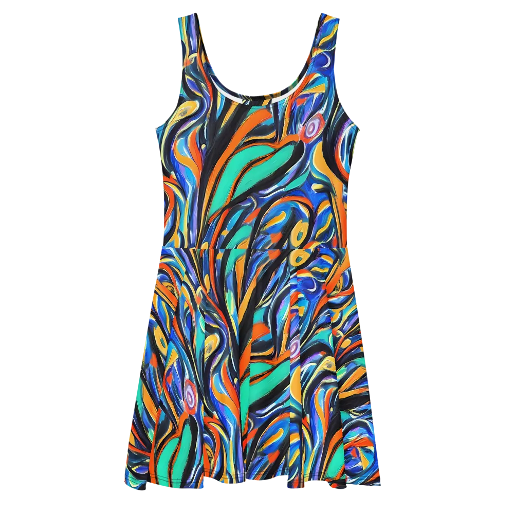 Carr's Whirl on Skater Dress — Front