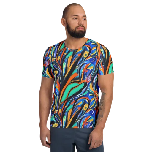 Carr's Whirl on a Men's Athletic T-Shirt