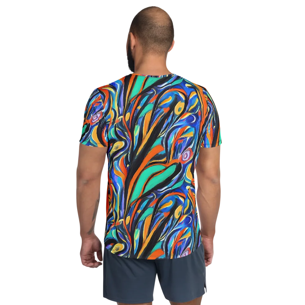 Carr's Whirl on Men's Athletic T-Shirt — Back