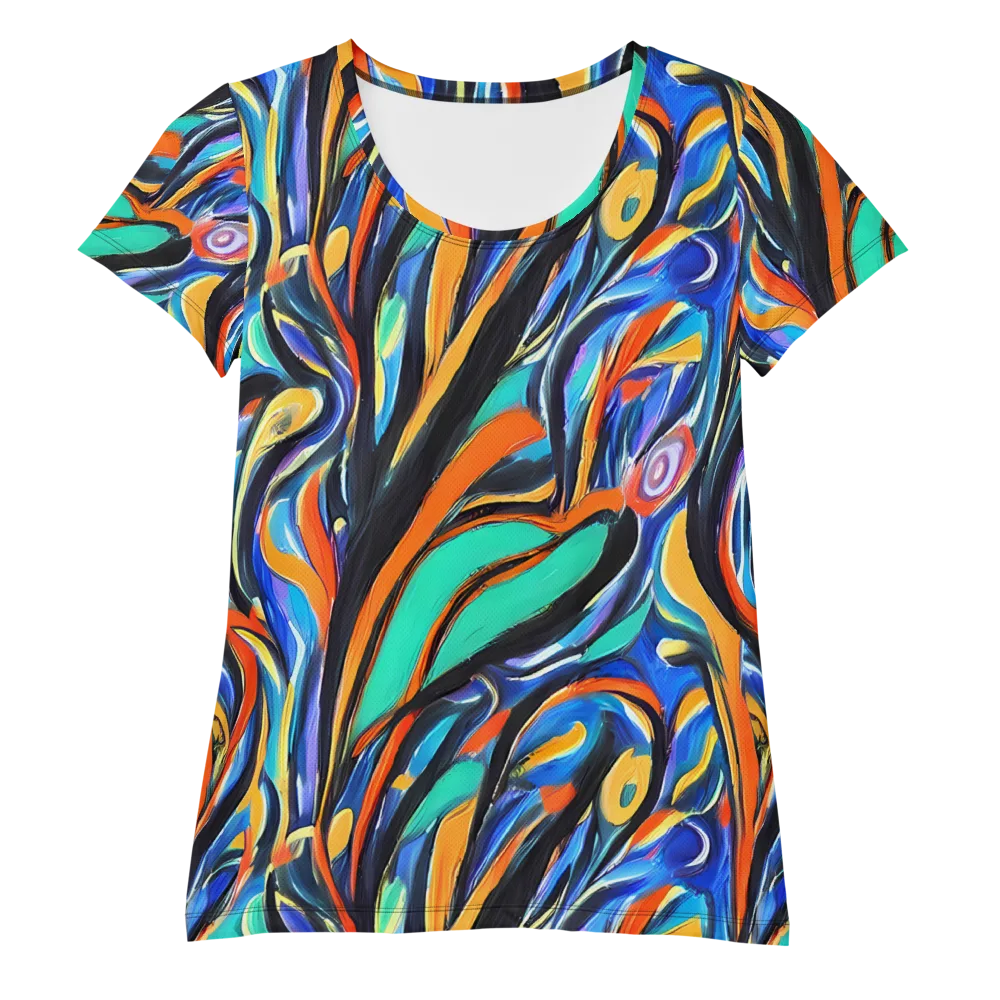 Carr's Whirl on Women's Athletic T-Shirt — Front