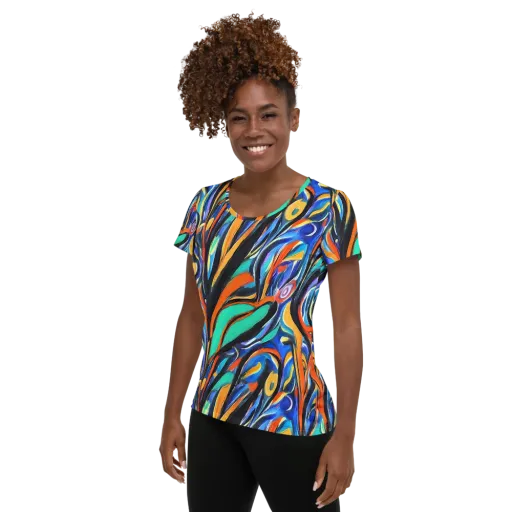 Carr's Whirl on a Women's Athletic T-Shirt