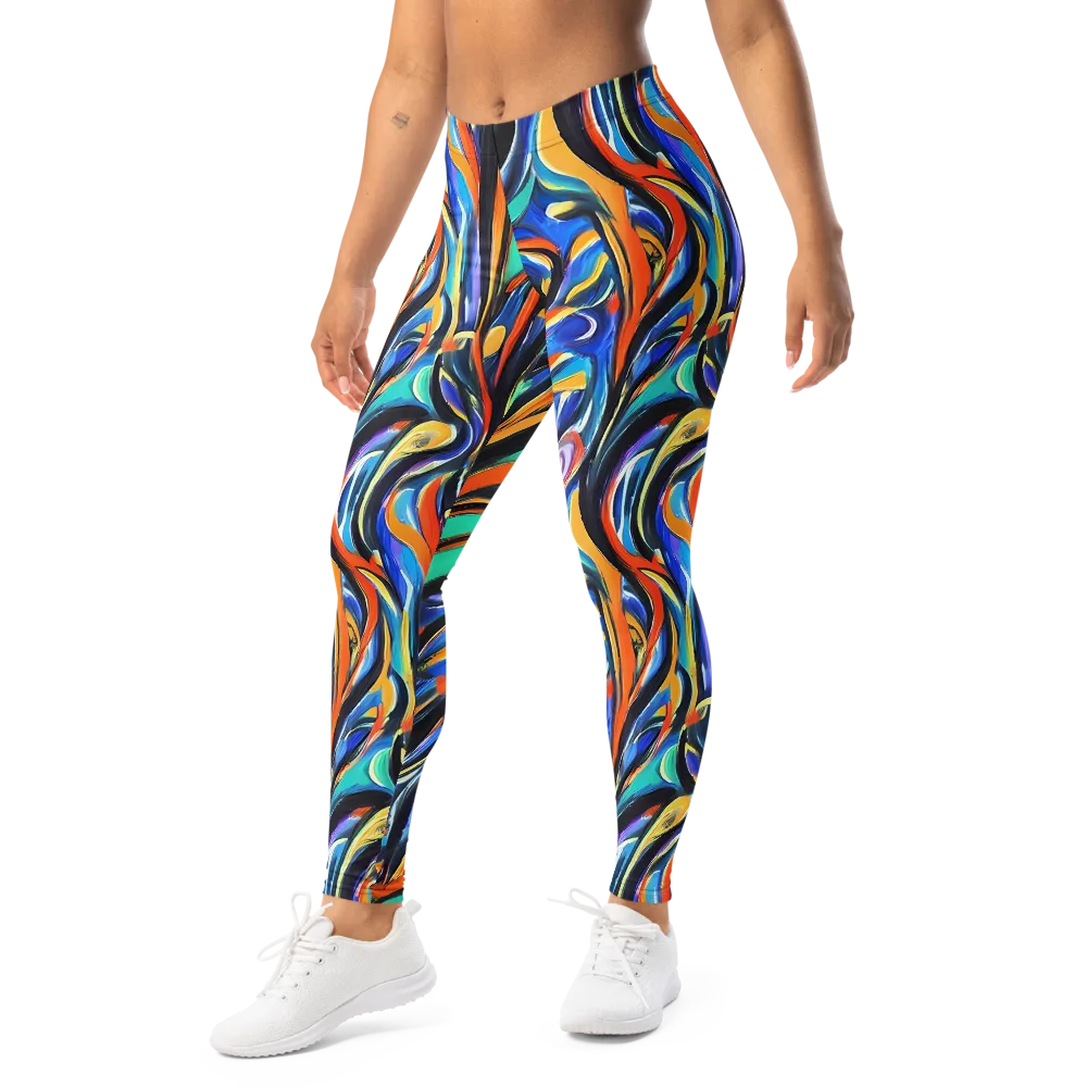 Carr's Whirl on Leggings — Left Front