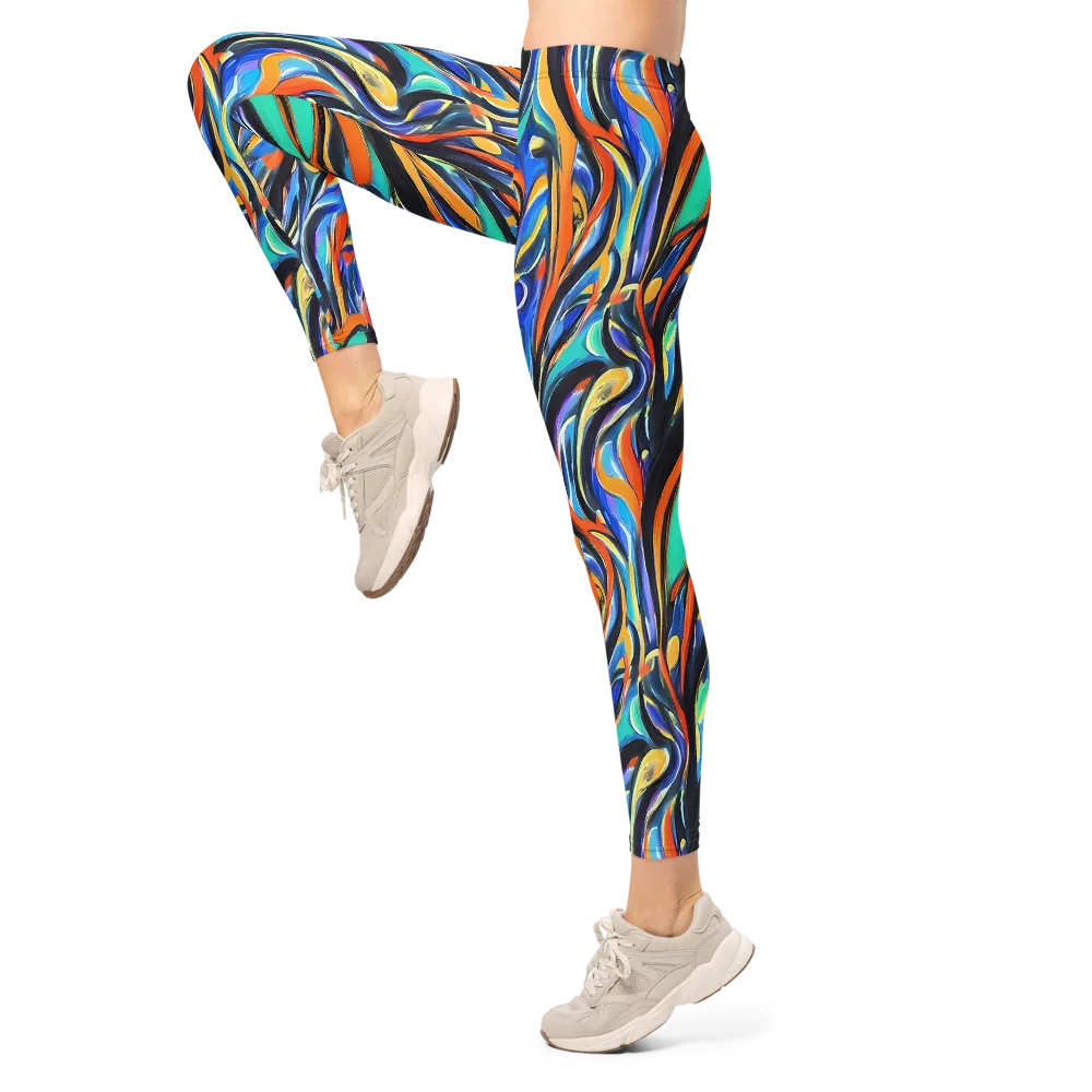 Carr's Whirl on Leggings — Left