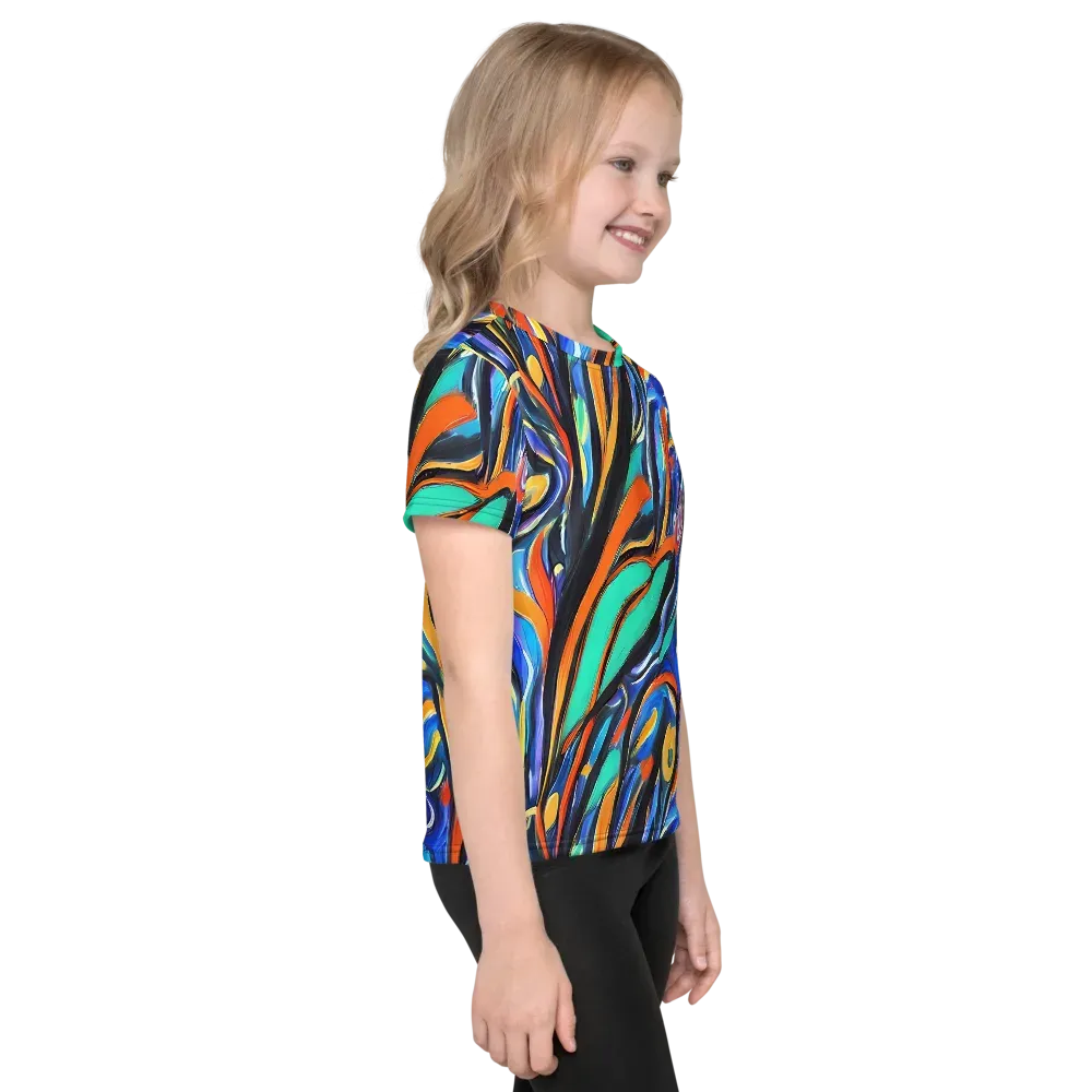Carr's Whirl on Kids Crew Neck T-Shirt — Right