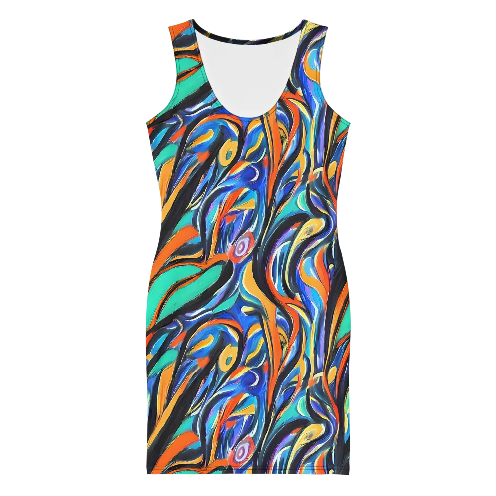 Carr's Whirl on Bodycon Dress — Front