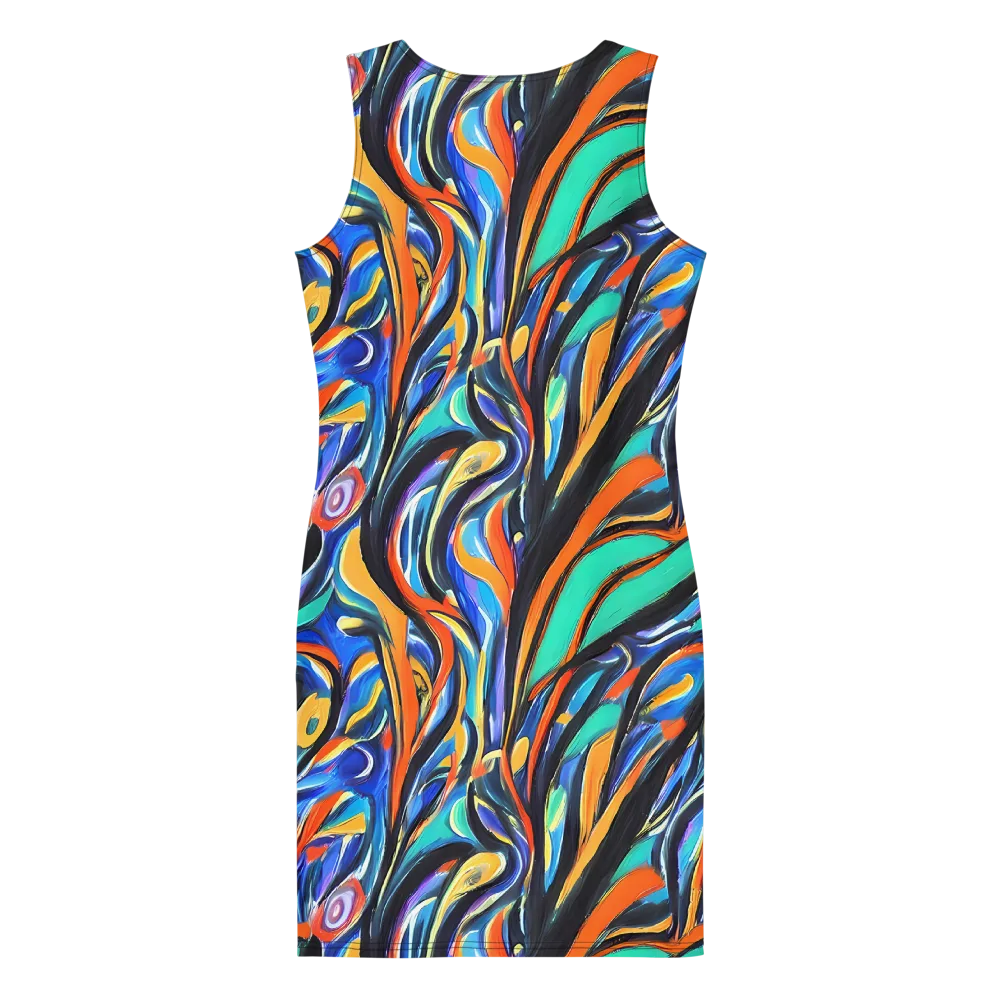 Carr's Whirl on Bodycon Dress — Back