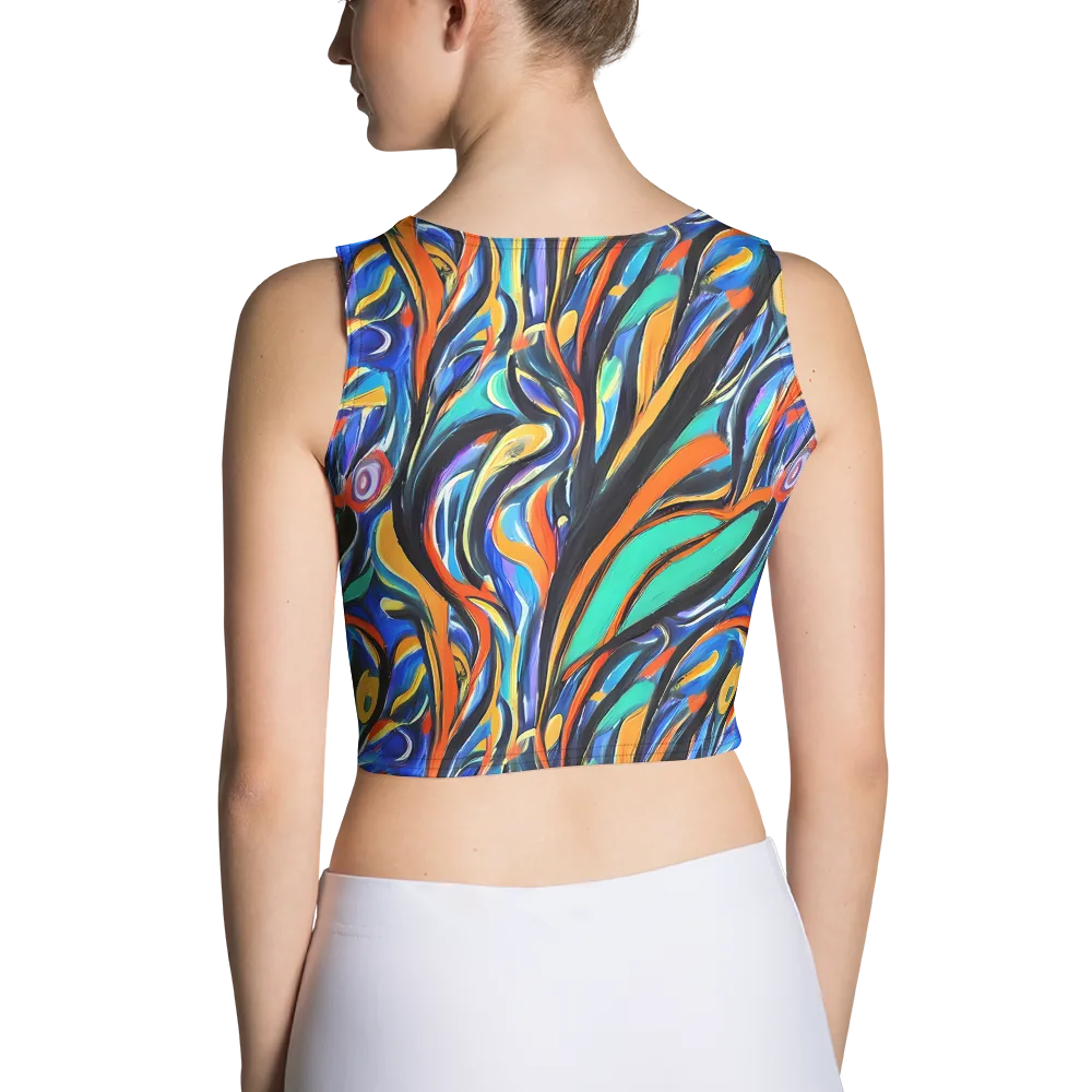 Carr's Whirl on Crop Top — Back