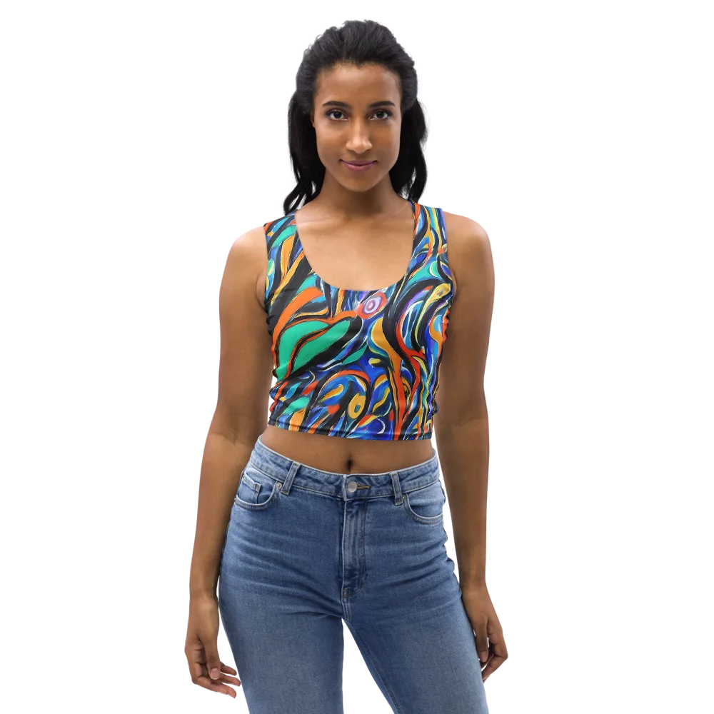 Carr's Whirl on Crop Top — Front
