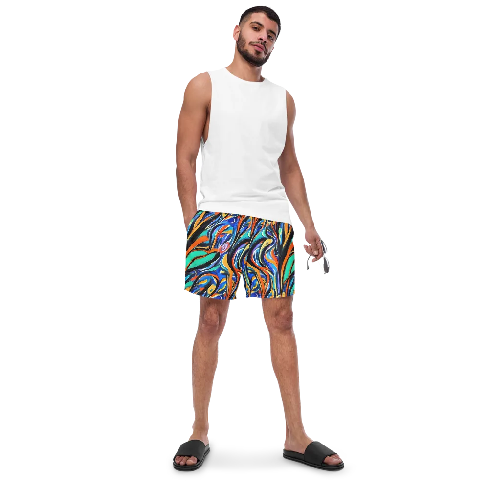 Carr's Whirl on Swim Trunks — Front