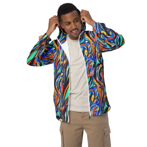 Carr's Whirl on a Men's Windbreaker