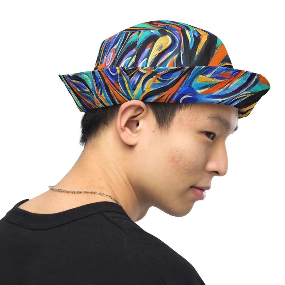 Carr's Whirl on Reversible Bucket Hat — Right Outside