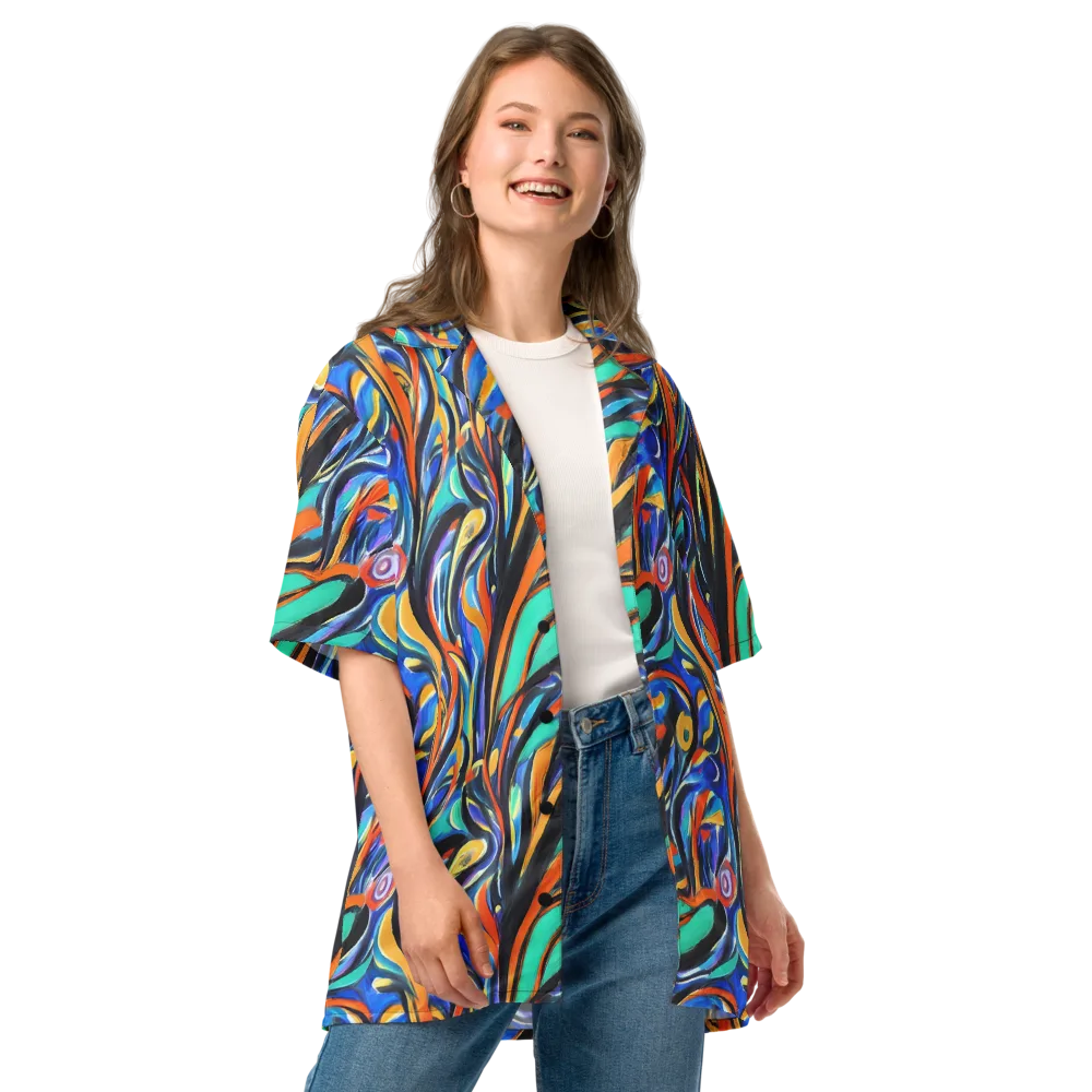 Carr's Whirl on Button Shirt — Front