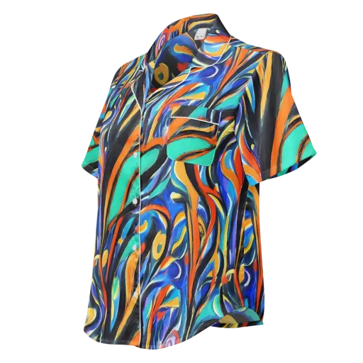 Carr's Whirl on a Women's Short Sleeve Pajama Top