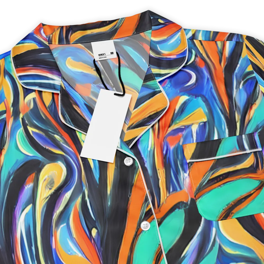 Carr's Whirl on Women's Short Sleeve Pajama Top — Product details