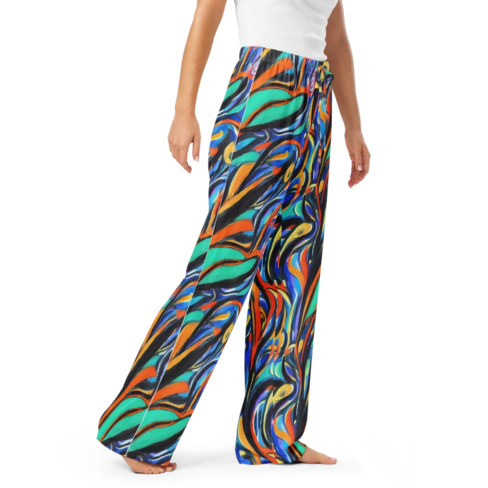 Carr's Whirl on Women's Pajama Pants — Right Front