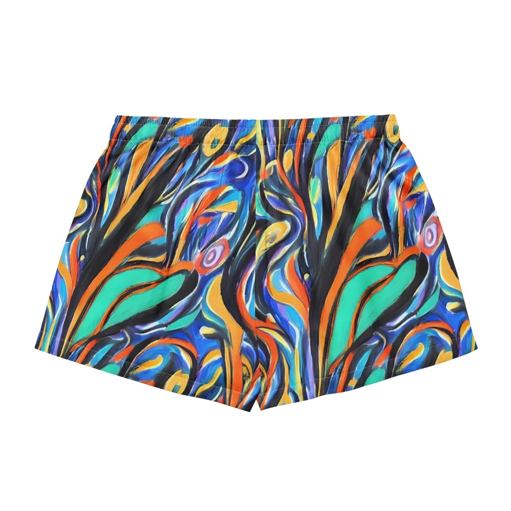 Carr's Whirl on Women's Pajama Shorts — Back
