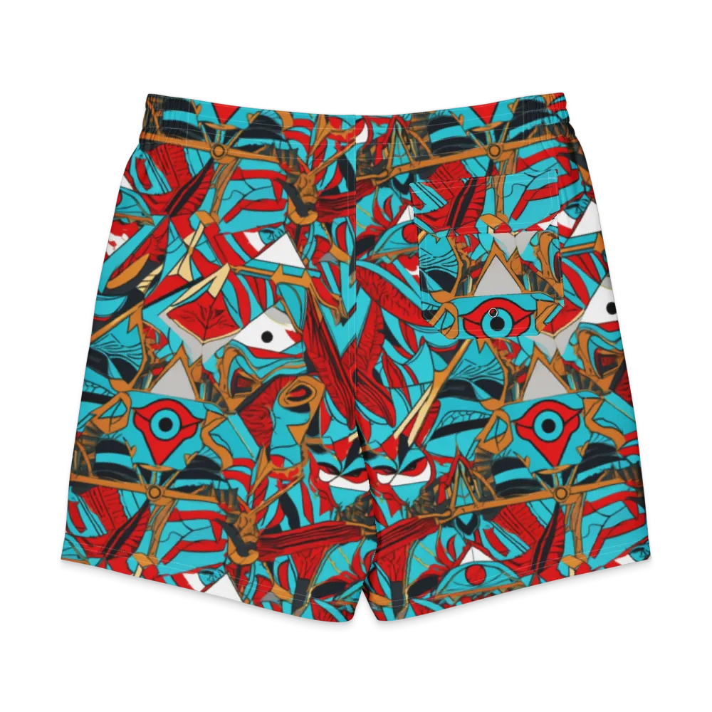 Cerulean Eye on Men's Board Shorts — Back