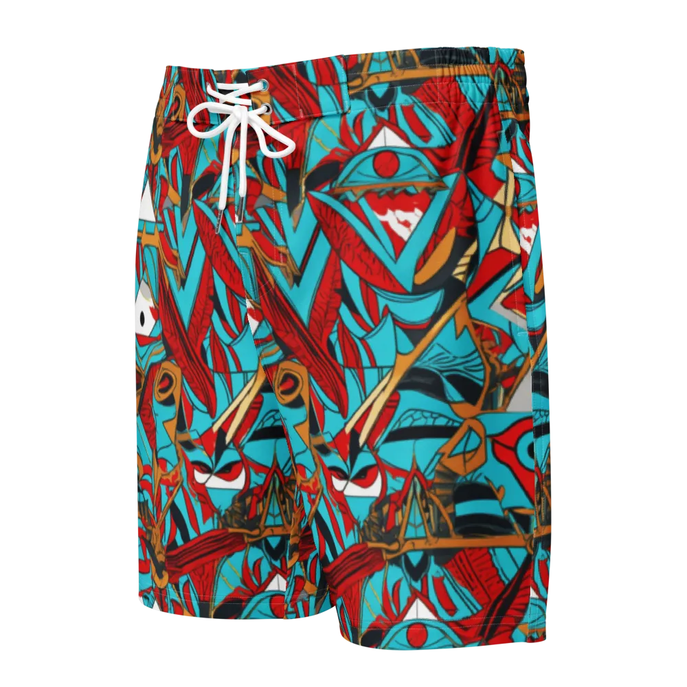 Cerulean Eye on Men's Board Shorts — Front
