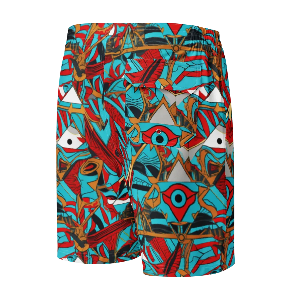 Cerulean Eye on Men's Board Shorts — Back