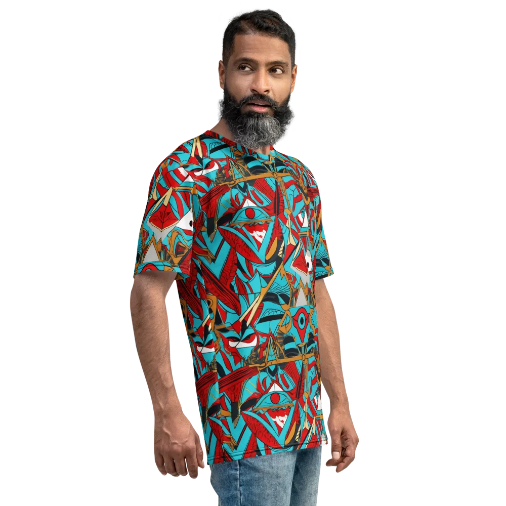Cerulean Eye on Men's Crew Neck T-Shirt — Right