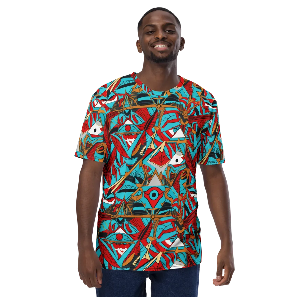 Cerulean Eye on Men's Crew Neck T-Shirt — Front