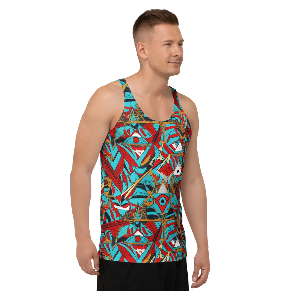 Cerulean Eye on Men's Tank Top — Right Front