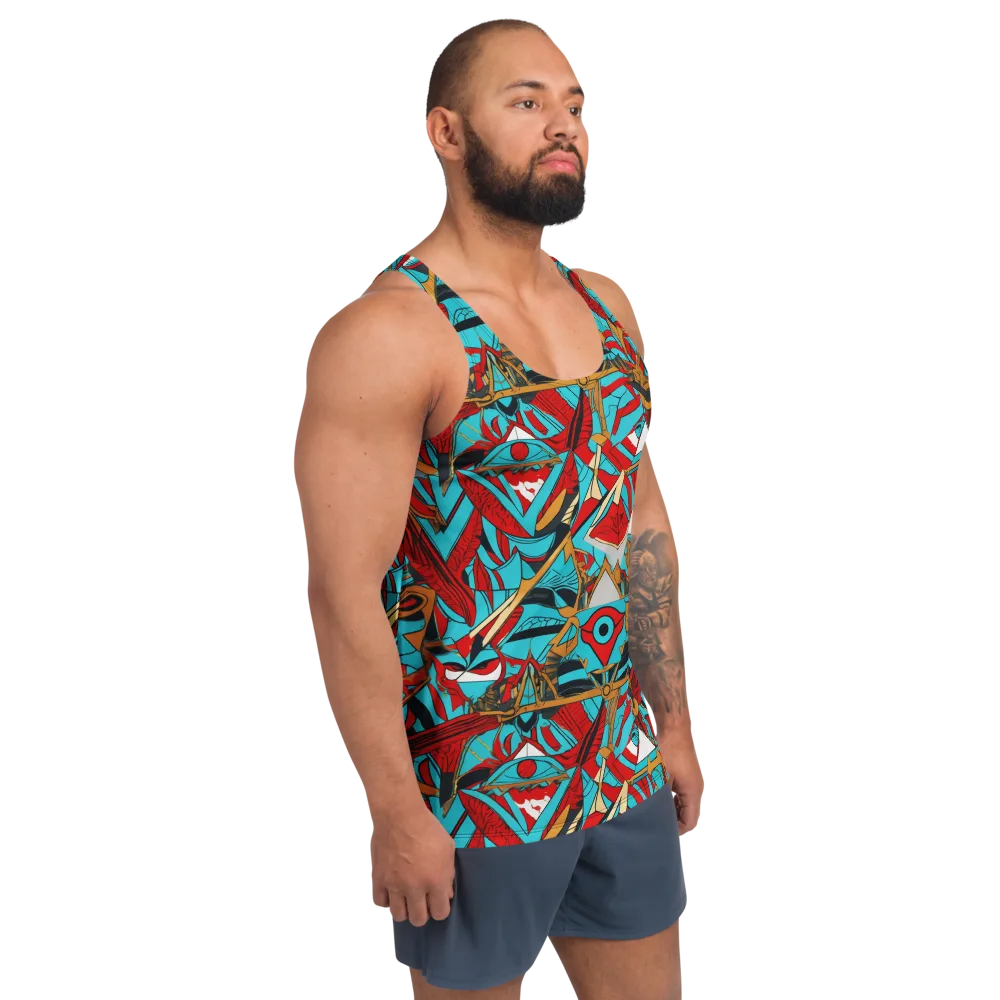 Cerulean Eye on Men's Tank Top — Right Front
