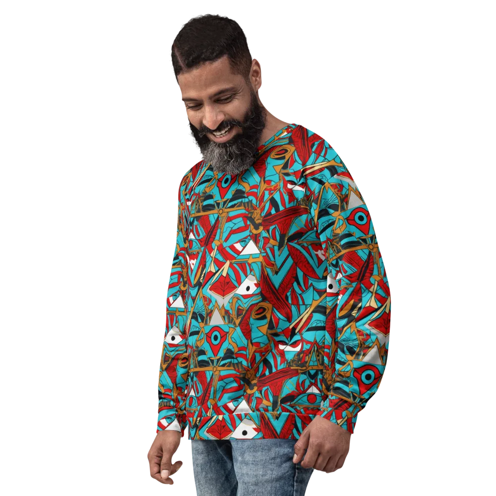 Cerulean Eye on Sweatshirt — Left Front