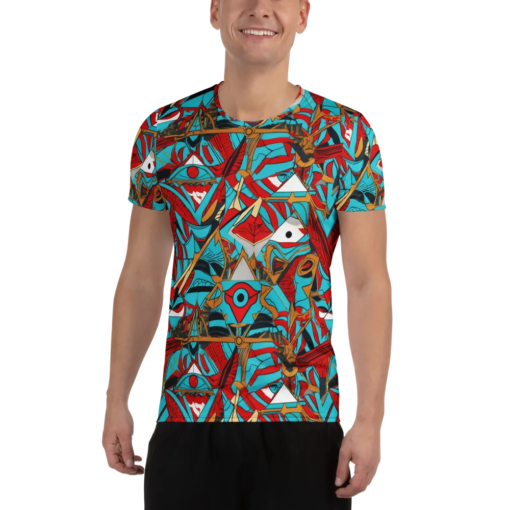 Cerulean Eye on Men's Athletic T-Shirt — Front