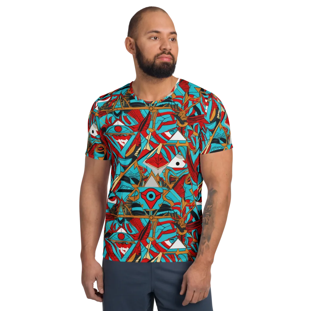 Cerulean Eye on Men's Athletic T-Shirt — Front