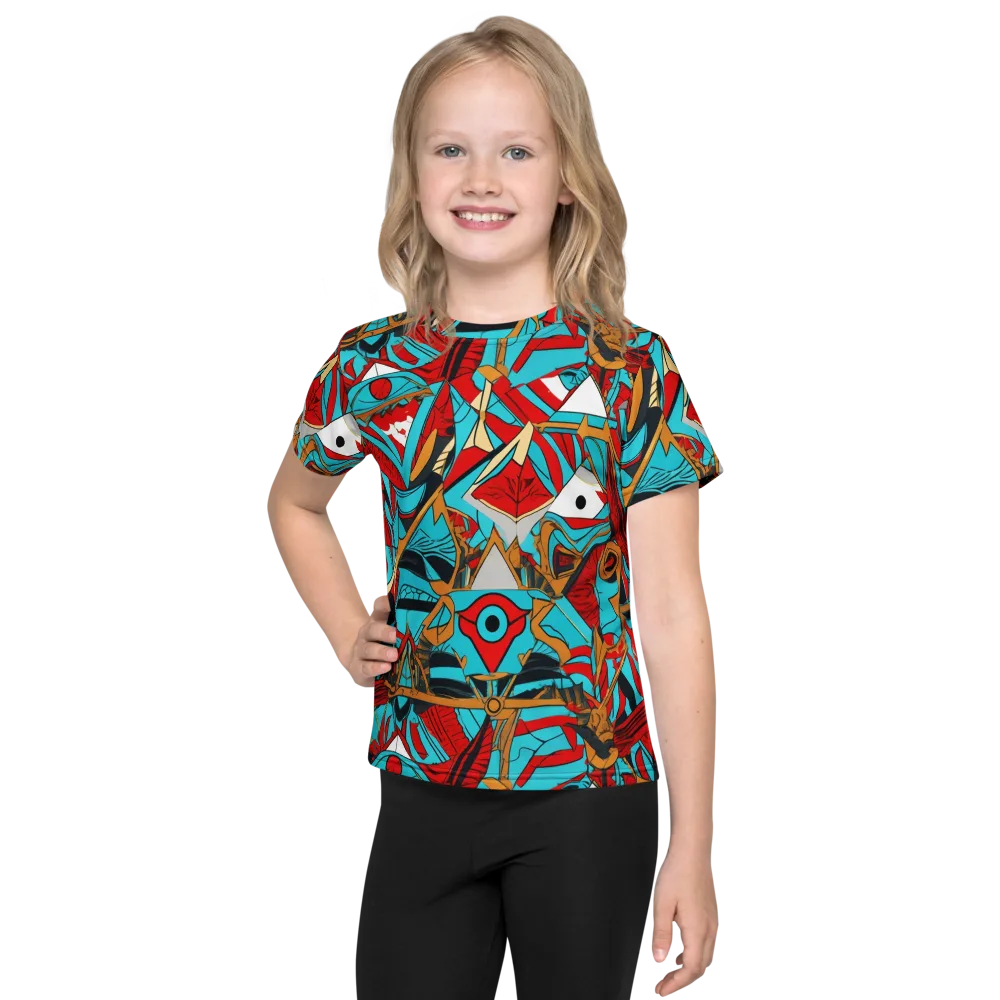 Cerulean Eye on Kids Crew Neck T-Shirt — Front