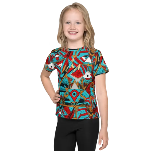 Cerulean Eye on a Kids Crew Neck T-Shirt