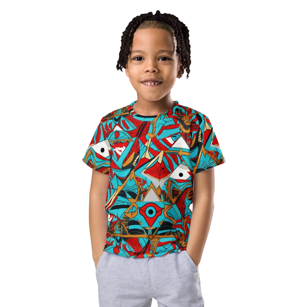 Cerulean Eye on Kids Crew Neck T-Shirt — Front