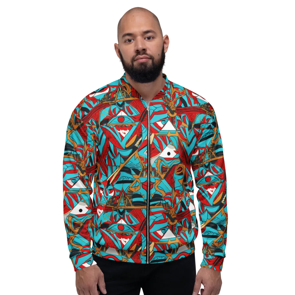 Cerulean Eye on Bomber Jacket — Front
