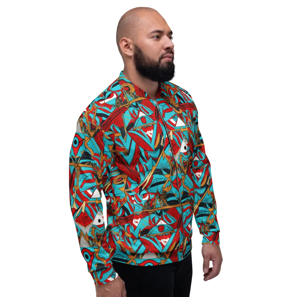 Cerulean Eye on Bomber Jacket — Right